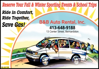 Ride In Comfort B B Auto Rental Inc Bernardston Ma