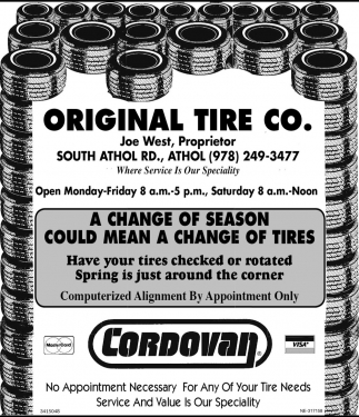 Tire Change Original Tire Co