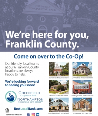 Come Over To The CoOp, Greenfield Cooperative Bank Northampton