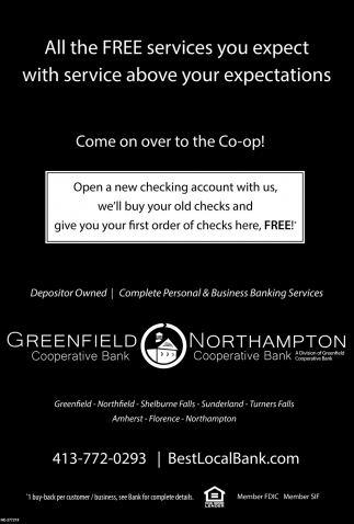 Come On Over To The Co Op Greenfield Cooperative Bank