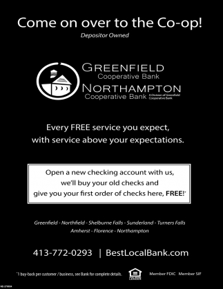 Come On Over The Co Op Greenfield Cooperative Bank Northampton
